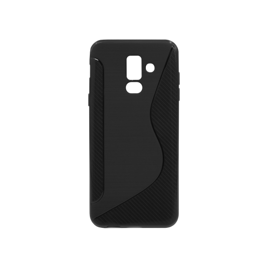 Samsung Galaxy A6+ (2018) - Gumiran ovitek (TPU) - črn CS-Type
