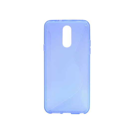 LG Q7 - Gumiran ovitek (TPU) - modro-prosojen CS-Type