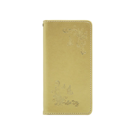 Samsung Galaxy J6 - Preklopna torbica (WLGO-Butterfly) - zlata