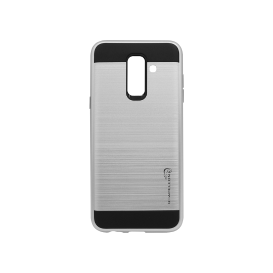 Samsung Galaxy A6+ (2018) - Gumiran ovitek (ARM-01) - srebrn