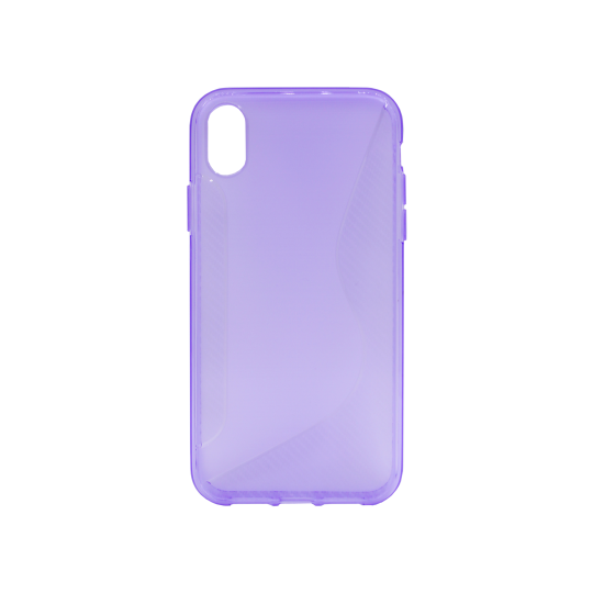 Apple iPhone XR - Gumiran ovitek (TPU) - vijolično-prosojen CS-Type