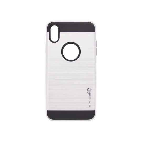 Apple iPhone XS Max - Gumiran ovitek (ARM-01) - srebrn