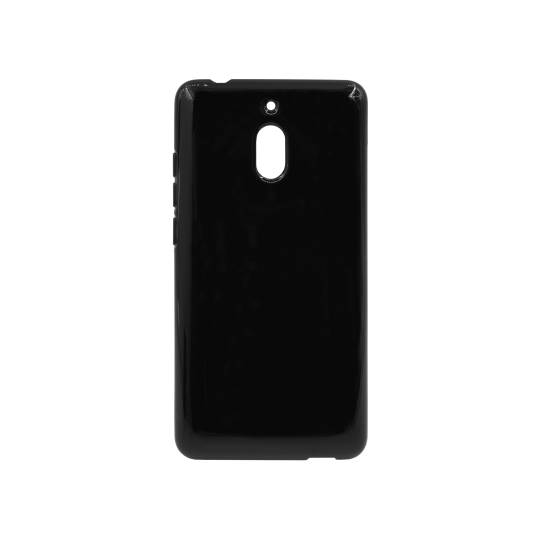 Nokia 2.1 - Gumiran ovitek (TPU) - črn svetleč