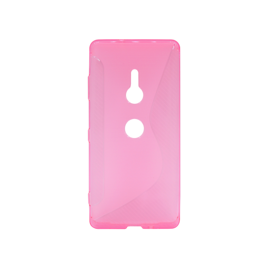 Sonx Xperia XZ3 - Gumiran ovitek (TPU) - roza-prosojen CS-Type