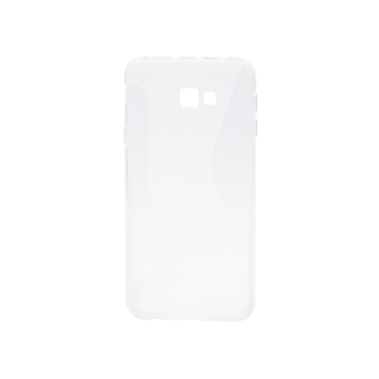 Samsung Galaxy J4+ (2018) - Gumiran ovitek (TPU) - belo-prosojen CS-Type