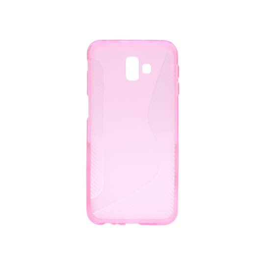 Samsung Galaxy J6+ (2018) - Gumiran ovitek (TPU) - roza-prosojen CS-Type