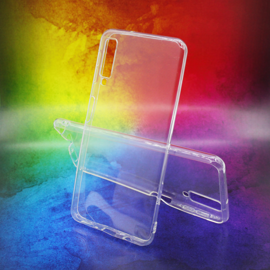 Samsung Galaxy A7 (2018) - Gumiran ovitek (TPUA) - prosojen