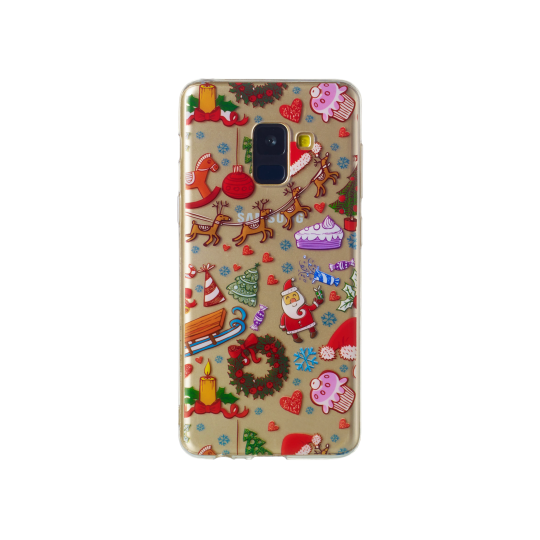 Samsung Galaxy A8 (2018) - Gumiran ovitek (TPUP) - Christmas