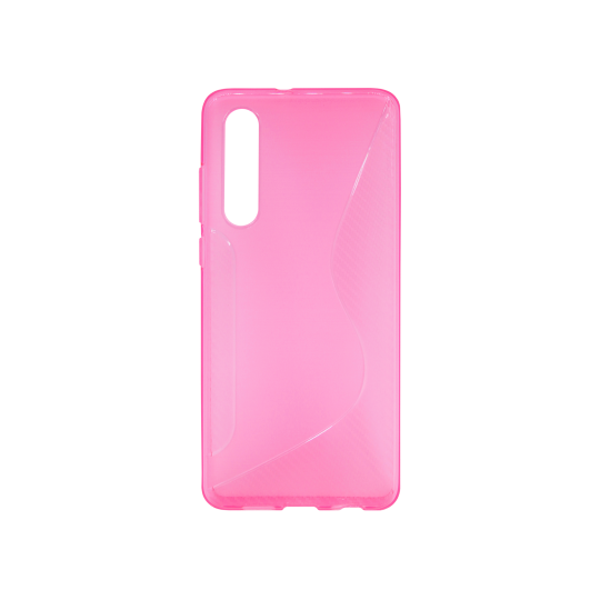 Huawei P30 - Gumiran ovitek (TPU) - roza-prosojen CS-Type