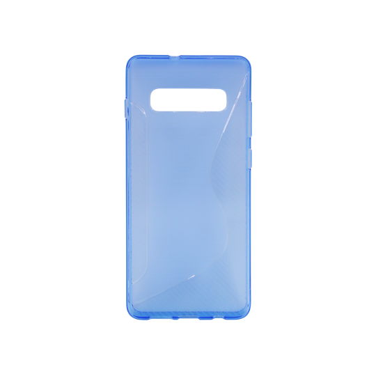 Samsung Galaxy S10+ - Gumiran ovitek (TPU) - modro-prosojen CS-Type