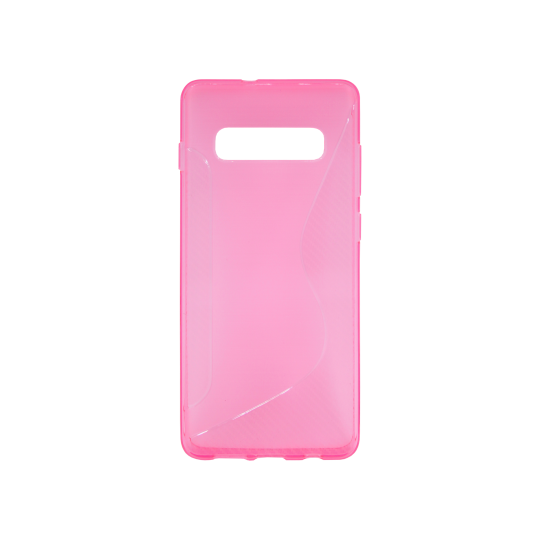 Samsung Galaxy S10+ - Gumiran ovitek (TPU) - roza-prosojen CS-Type