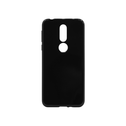 Nokia 7.1 - Gumiran ovitek (TPU) - črn svetleč
