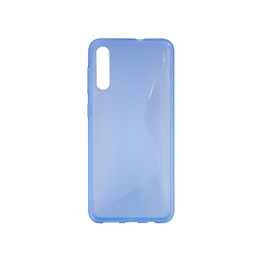 Samsung Galaxy A50/A30s/A50s - Gumiran ovitek (TPU) - modro-prosojen CS-Type