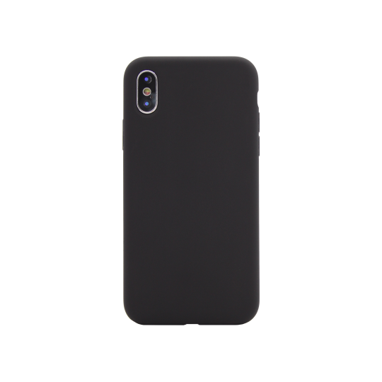 Apple iPhone X/XS - Silikonski ovitek (liquid silicone) - Soft - Black