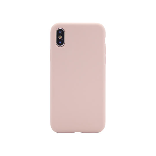 Apple iPhone X/XS - Silikonski ovitek (liquid silicone) - Soft - Pink Sand