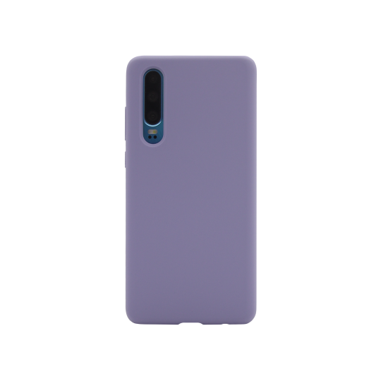 Huawei P30 - Silikonski ovitek (liquid silicone) - Soft - Lavender Gray
