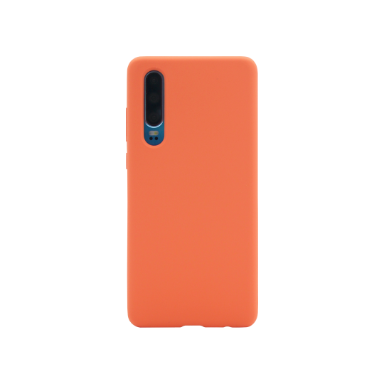 Huawei P30 - Silikonski ovitek (liquid silicone) - Soft - Nectarine