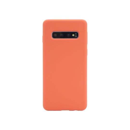 Samsung Galaxy S10 - Silikonski ovitek (liquid silicone) - Soft - Nectarine