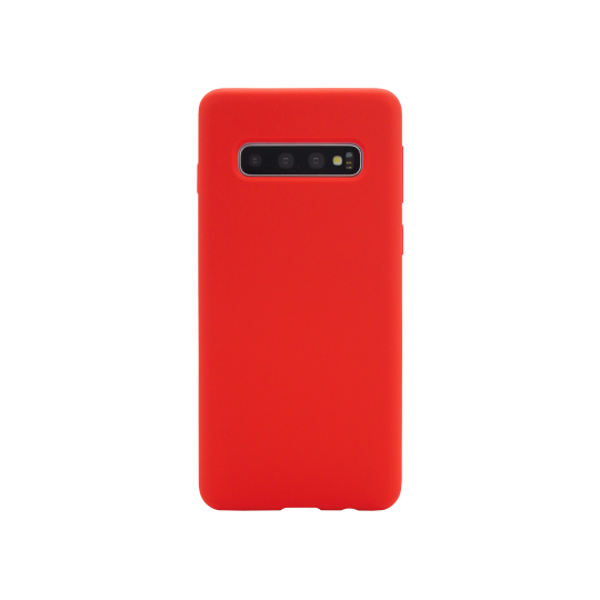 Samsung Galaxy S10 - Silikonski ovitek (liquid silicone) - Soft - Red