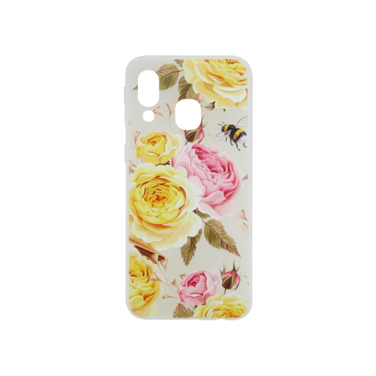 Samsung Galaxy A40 - Gumiran ovitek (TPUP) - Yellow Roses