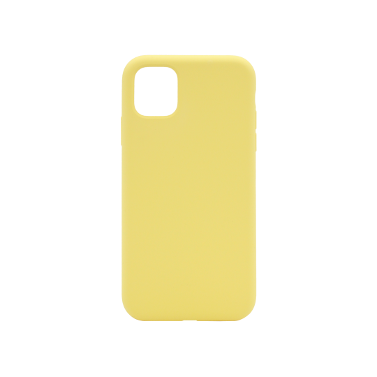 Apple iPhone 11 - Silikonski ovitek (liquid silicone) - Soft - Light Yellow