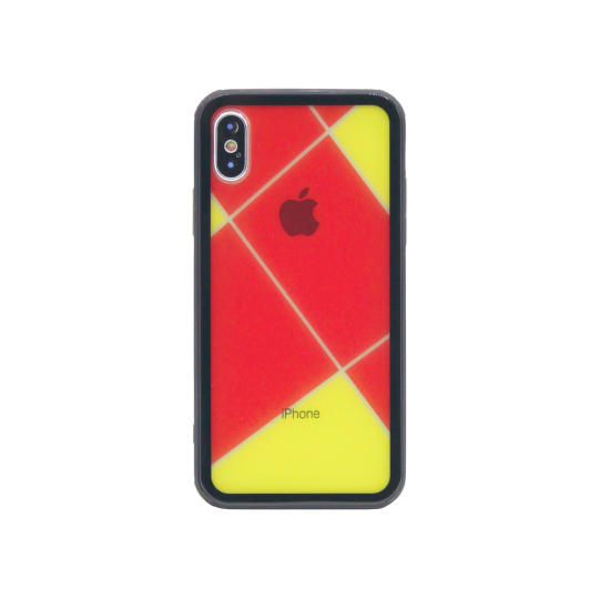 Apple iPhone X/XS - Ovitek iz gume in stekla (TPUG) - Red Net