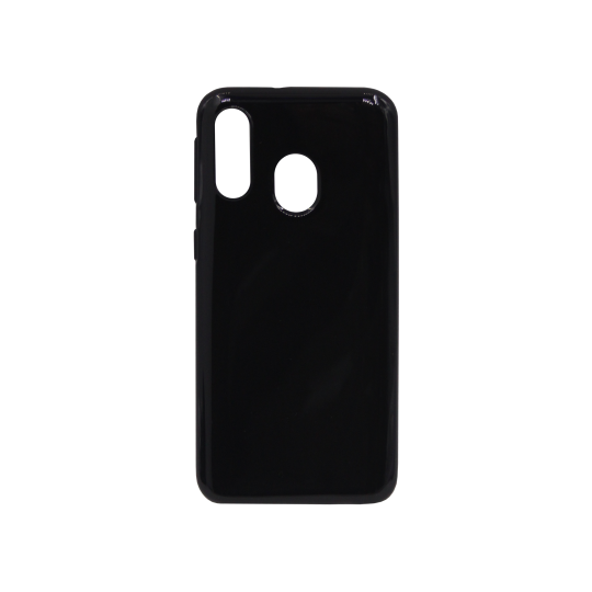 Samsung Galaxy A40 - Gumiran ovitek (TPU) - črn svetleč