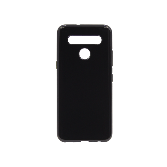 LG K41S - Gumiran ovitek (TPU) - črn svetleč