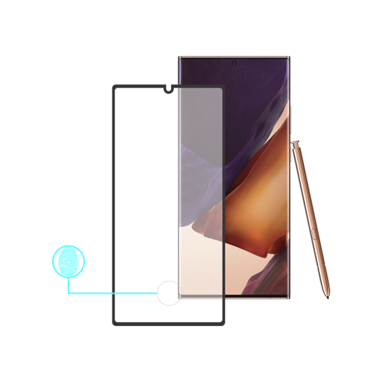 Samsung Galaxy Note 20 Ultra - Zaščitno steklo Premium - case friendly, črno (0,30)