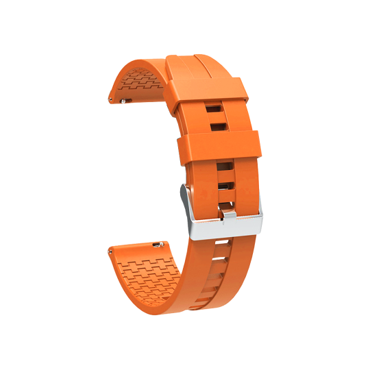 Silikonski pašček za uro (22mm) - oranžna