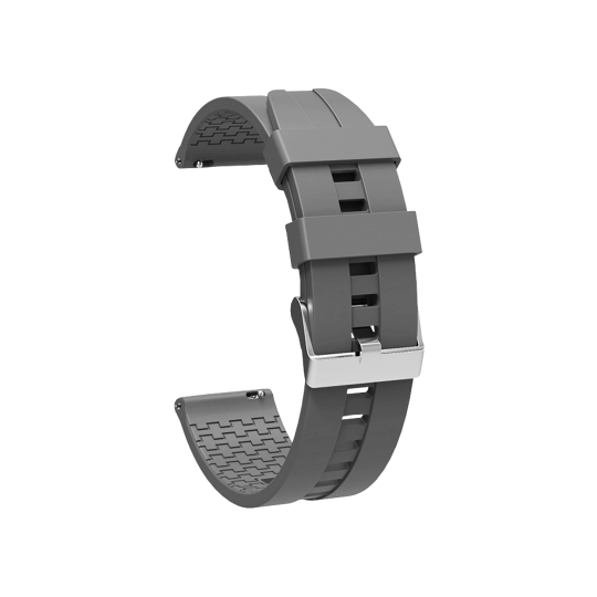 Silikonski pašček za uro (22mm) - temno siva