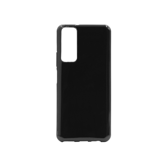 Huawei P Smart (2021) - Gumiran ovitek (TPU) - črn svetleč