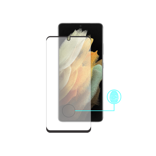 Samsung Galaxy S21 Ultra - Zaščitno steklo Premium - črno do roba (0,23)