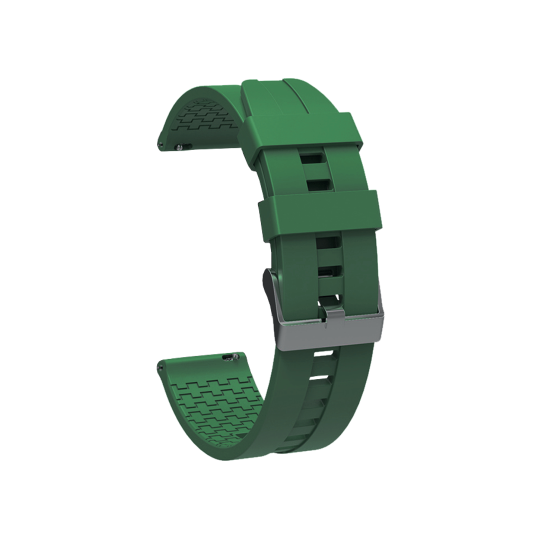 Silikonski pašček za uro (22mm) - zelen