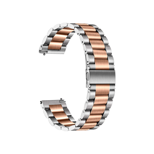 Kovinski pašček za uro (20mm) - Silver Rose Gold