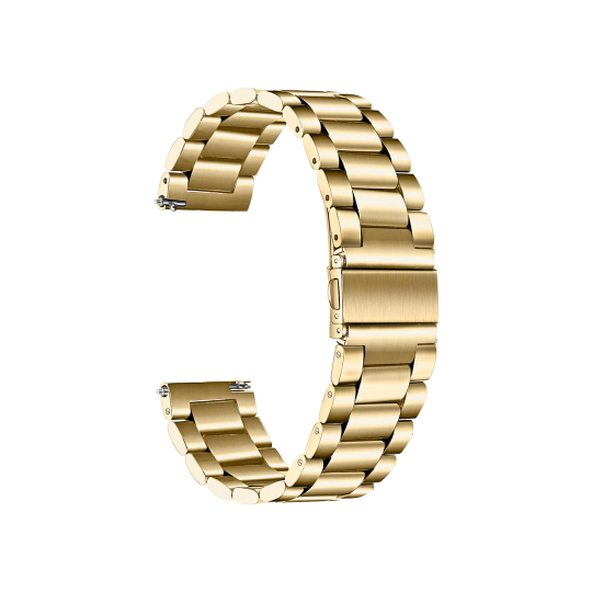 Kovinski pašček za uro (22mm) - Gold