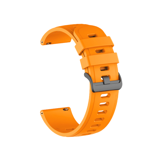 Silikonski pašček za uro (22mm) - neon oranžen