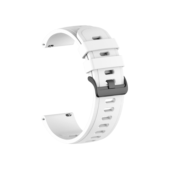 Silikonski pašček za uro (22mm) - neon bela