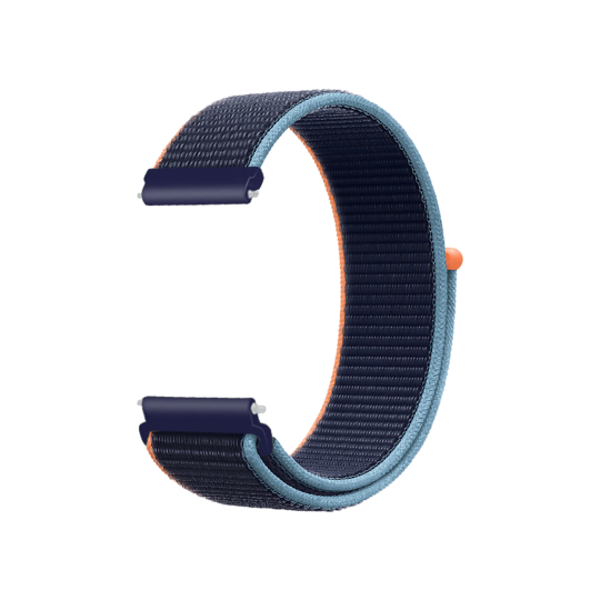 Najlonski pašček za uro (22 mm) - moder