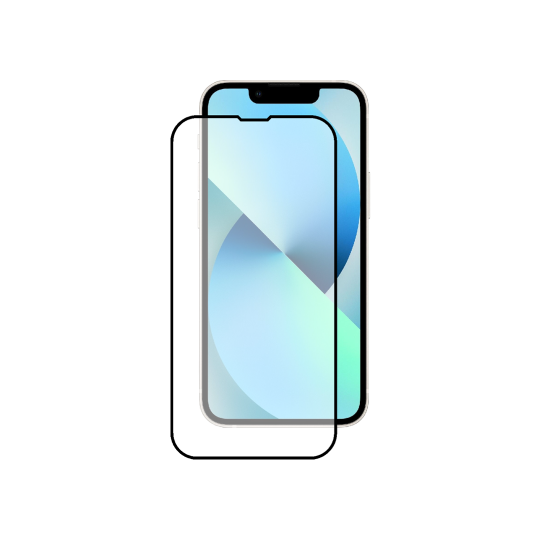 Apple iPhone 13 mini - Zaščitno steklo Premium - črno do roba (0,30)