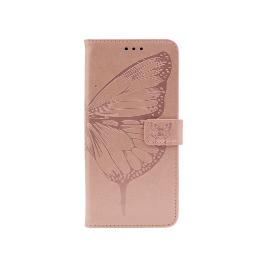 Samsung Galaxy A32 5G - Preklopna torbica (WLGO-Butterfly) - roza-zlata