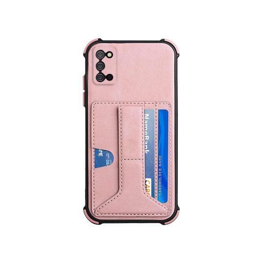 Samsung Galaxy A03s - Gumiran ovitek z žepkom (TPUL) - roza