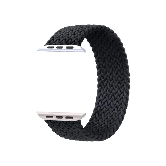 Najlonski pašček Chic (vel. S) za Apple Watch (42/44/45 mm) - črn