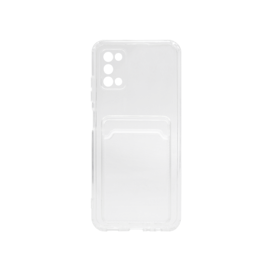 Samsung Galaxy A03s - Gumiran ovitek (TPUC) - prozoren svetleč Card