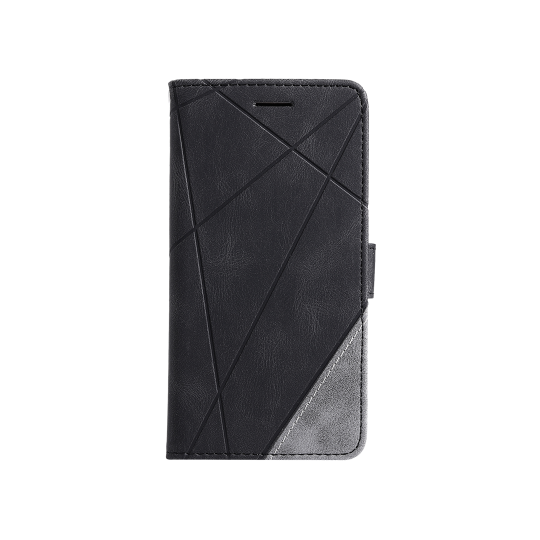 Samsung Galaxy S22 Ultra - Preklopna torbica (WLGO-Lines) - črna