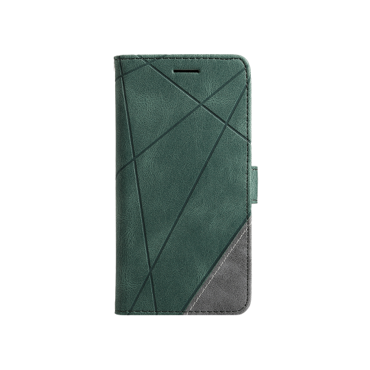 Samsung Galaxy S22 Ultra - Preklopna torbica (WLGO-Lines) - zelena