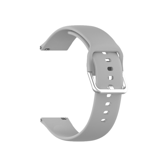 Silikonski pašček za uro (22mm) - Basic siva