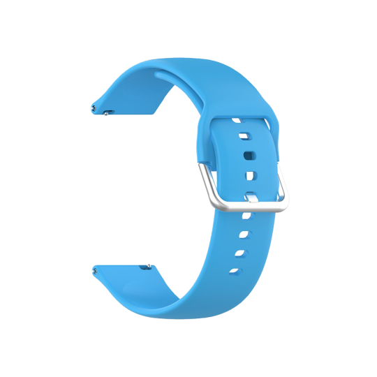 Silikonski pašček za uro (22mm) - Basic svetlo moder