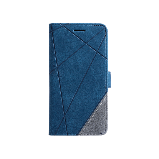 Samsung Galaxy A03 - Preklopna torbica (WLGO-Lines) - modra