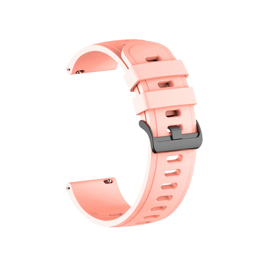 Silikonski pašček za uro (20mm) - neon roza